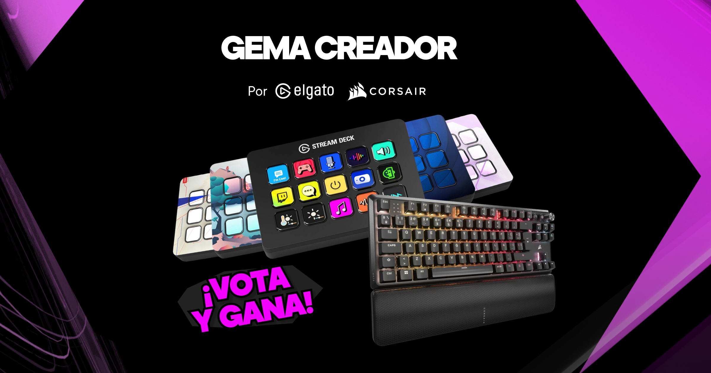 Vota y consigue Loot Legendario by Elgato y Corsair